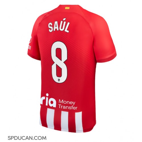 Muški Nogometni Dres Atletico Madrid Saul Niguez #8 Domaci 2023-24 Kratak Rukav
